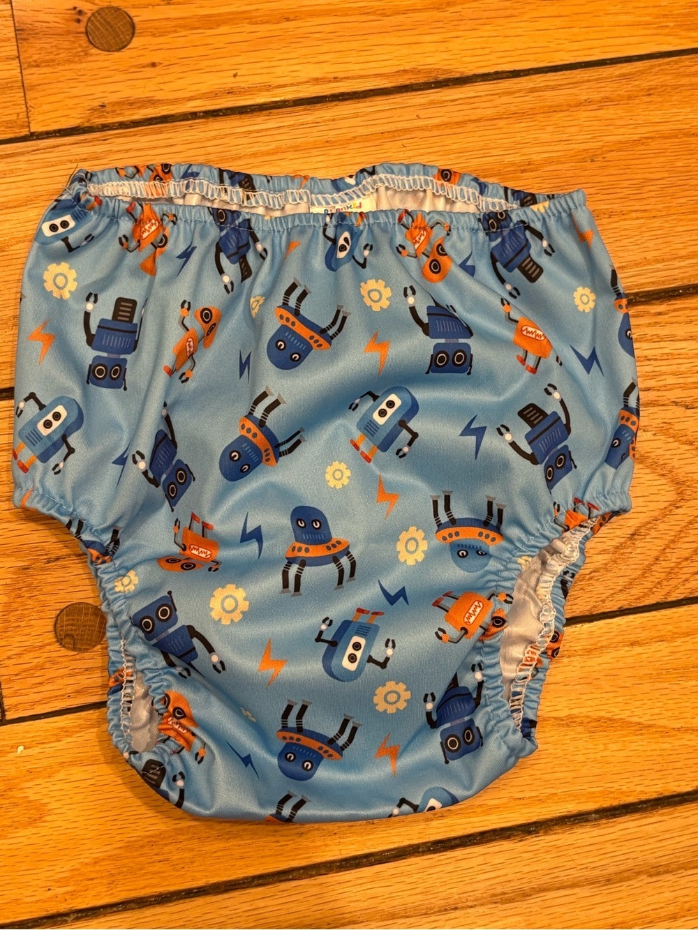 Kids Robot Swim Diaper Cover - Blue size 5T